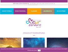 Tablet Screenshot of coeurdenfant.fr